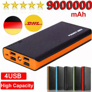 9000000mAh Powerbank Externer Batterie Ladegerat ZusatzAkku 4 USB Fur Alle Handy
